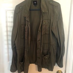 Military green jacket